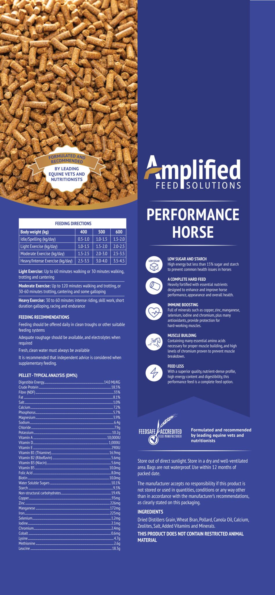 Amplified Feed Equine Horse Feed