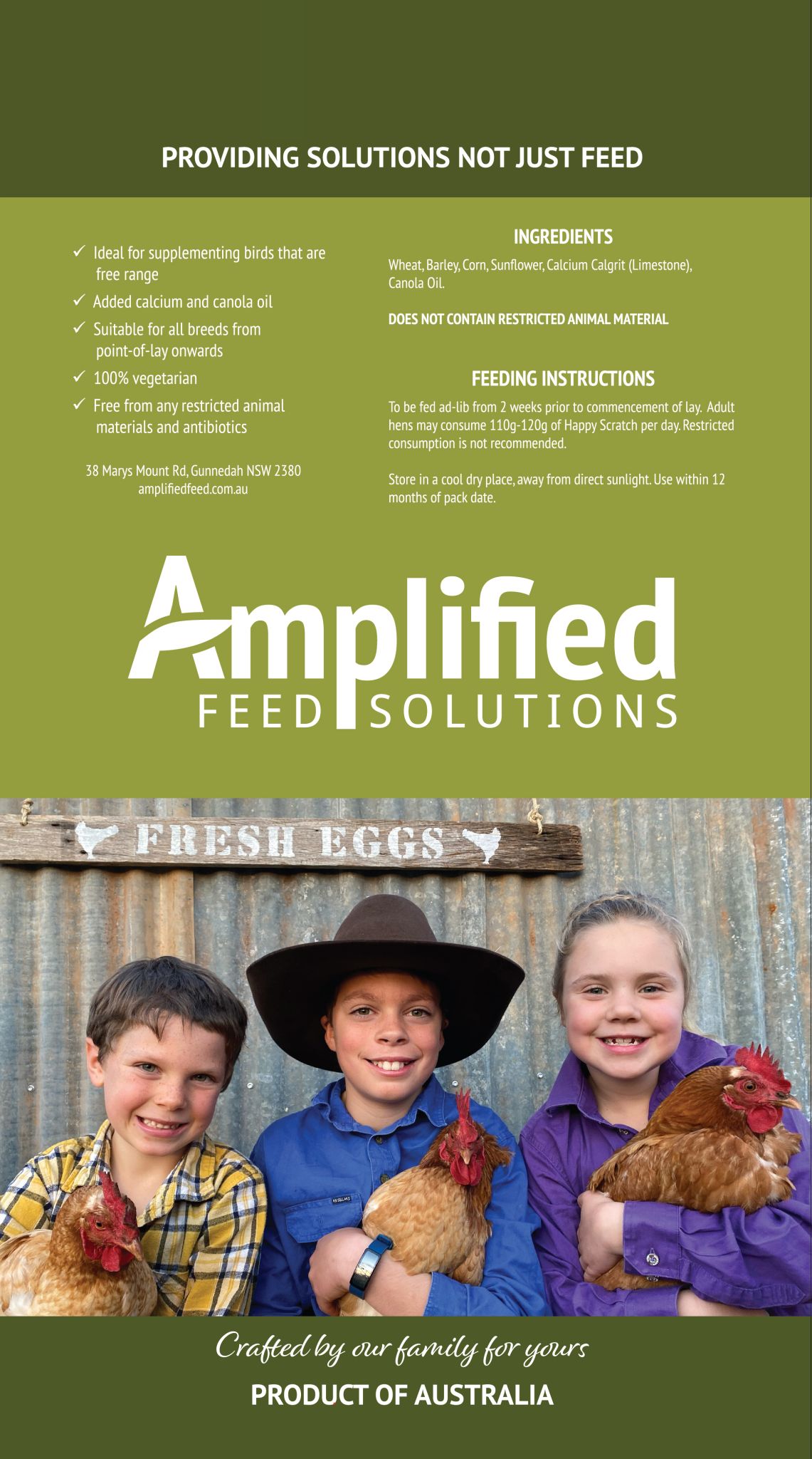 Happy Scratch Grain Mix Ingredients